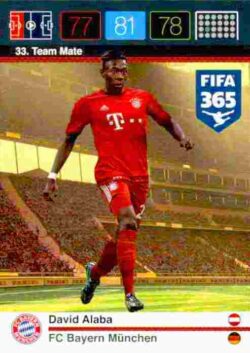 2015-16 Panini FIFA 365 Adrenalyn XL #033 David Alaba