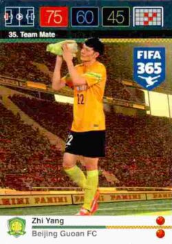 2015-16 Panini FIFA 365 Adrenalyn XL #035 Zhi Yang