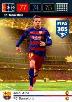 2015-16 Panini FIFA 365 Adrenalyn XL #037 Jordi Alba