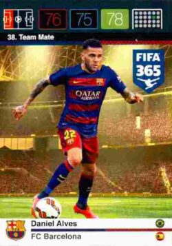 2015-16 Panini FIFA 365 Adrenalyn XL #038 Dani Alves