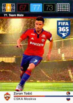 2015-16 Panini FIFA 365 Adrenalyn XL #077 Zoran Tosic