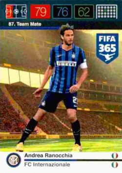 2015-16 Panini FIFA 365 Adrenalyn XL #087 Andrea Ranocchia