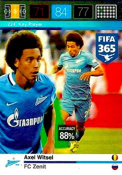 2015-16 Panini FIFA 365 Adrenalyn XL #224 Axel Witsel