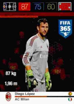 2015-16 Panini FIFA 365 Adrenalyn XL #255 Diego Lopez