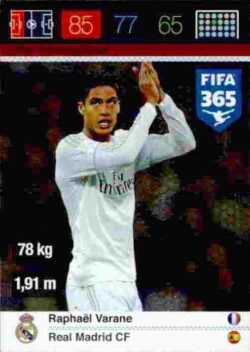 2015-16 Panini FIFA 365 Adrenalyn XL #259 Raphaël Varane