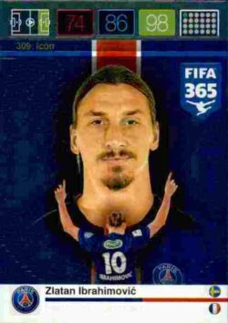 2015-16 Panini FIFA 365 Adrenalyn XL #309 Zlatan Ibrahimovic