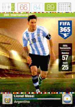 2015-16 Panini FIFA 365 Adrenalyn XL #348 Lionel Messi