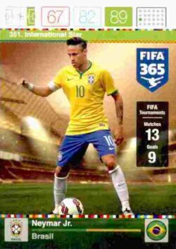 2015-16 Panini FIFA 365 Adrenalyn XL #351 Neymar Jr