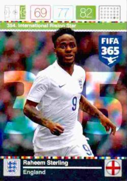 2015-16 Panini FIFA 365 Adrenalyn XL #354 Raheem Sterling