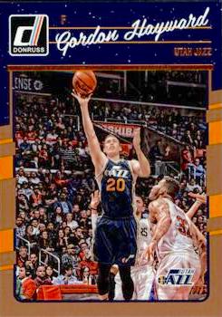 2016-17 Panini Donruss Basketball #052 Gordon Hayward