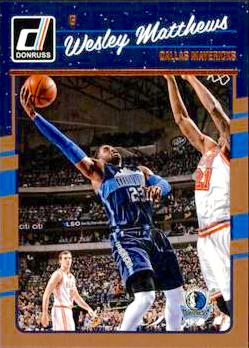 2016-17 Panini Donruss Basketball #079 Wesley Matthews