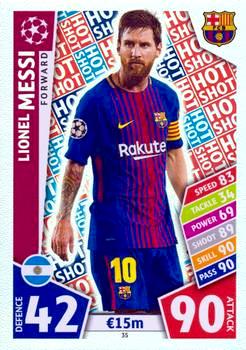 2017-18 Topps UCL Match Attax #035 Lionel Messi