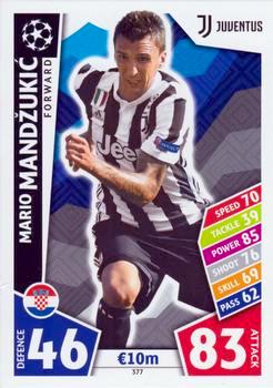 2017-18 Topps UCL Match Attax #377 Mario Mandzukic