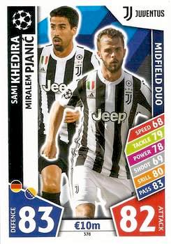 2017-18 Topps UCL Match Attax #378 Khedira-Pjanic