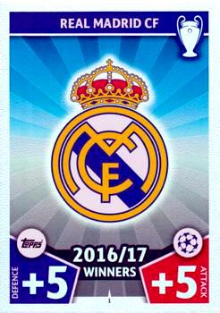 2017-18 Topps UCL Match Attax #001 Real Madrid Club Badge