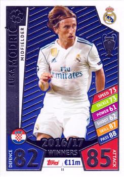 2017-18 Topps UCL Match Attax #011 Luka Modric