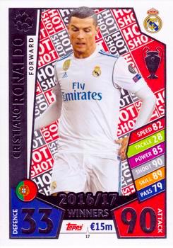 2017-18 Topps UCL Match Attax #017 Cristiano Ronaldo