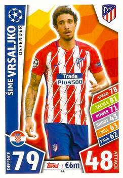 2017-18 Topps UCL Match Attax #044 Sime Vrsaljko