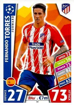 2017-18 Topps UCL Match Attax #053 Fernando Torres