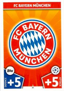 2017-18 Topps UCL Match Attax #055 Bayern Munchen Club Badge