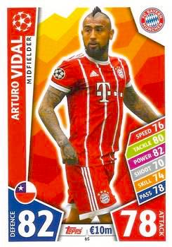 2017-18 Topps UCL Match Attax #065 Arturo Vidal