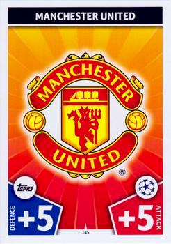 2017-18 Topps UCL Match Attax #145 Manchester United Club Badge