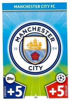 2017-18 Topps UCL Match Attax #163 Manchester City Club Badge