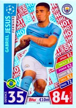 2017-18 Topps UCL Match Attax #178 Gabriel Jesus