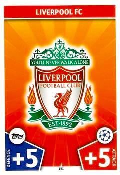 2017-18 Topps UCL Match Attax #181 Liverpool Club Badge