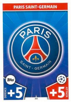 2017-18 Topps UCL Match Attax #253 Paris Saint-Germain Club Badge