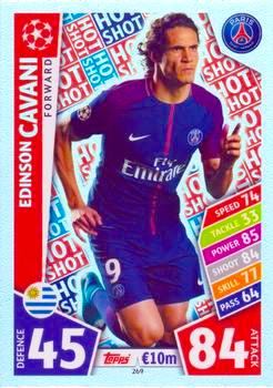 2017-18 Topps UCL Match Attax #269 Edinson Cavani