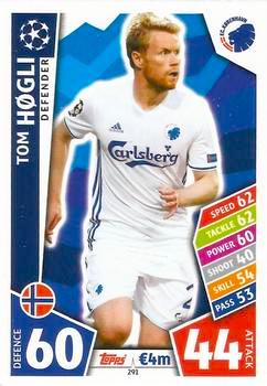 2017-18 Topps UCL Match Attax #291 Tom Høgli