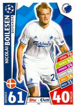 2017-18 Topps UCL Match Attax #292 Nicolai Boilesen