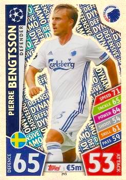 2017-18 Topps UCL Match Attax #293 Pierre Bengtsson