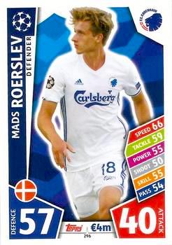 2017-18 Topps UCL Match Attax #296 Mads Roerslev