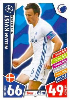 2017-18 Topps UCL Match Attax #297 William Kvist