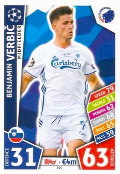 2017-18 Topps UCL Match Attax #300 Benjamin Verbic