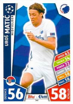 2017-18 Topps UCL Match Attax #302 Uroš Matić