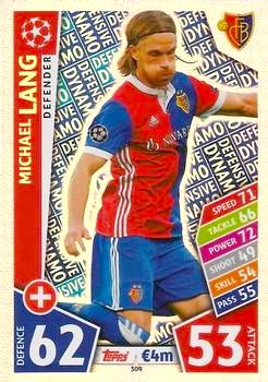 2017-18 Topps UCL Match Attax #309 Michael Lang