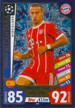 2017-18 Topps UCL Match Attax #400 Thiago Alcântara