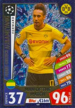 2017-18 Topps UCL Match Attax #402 Pierre-Emerick Aubameyang