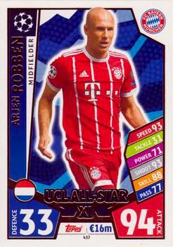 2017-18 Topps UCL Match Attax #437 Arjen Robben