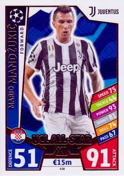 2017-18 Topps UCL Match Attax #438 Mario Mandzukic