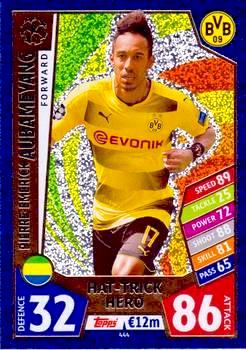 2017-18 Topps UCL Match Attax #444 Pierre-Emerick Aubameyang