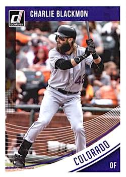 2018 Panini Donruss Baseball #104b Image Variation Charlie Blackmon