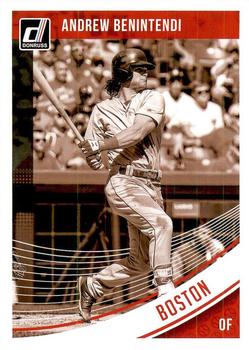 2018 Panini Donruss Baseball #169b Image Variation Andrew Benintendi