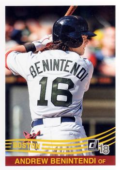 2018 Panini Donruss Baseball #227b R84 Image Variation Andrew Benintendi