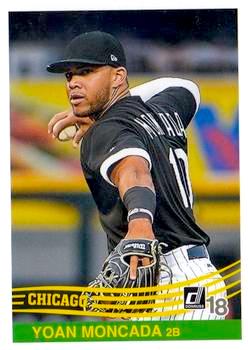 2018 Panini Donruss Baseball #230b R84 Image Variation Yoan Moncada