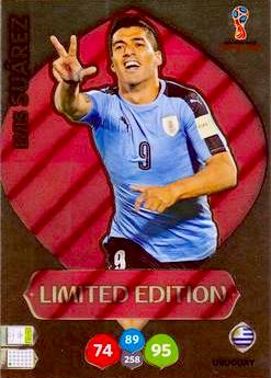 2018 Panini FIFA World Cup Russia Adrenalyn XL #LE-LS Limited Edition Luis Suárez