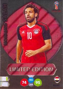 2018 Panini FIFA World Cup Russia Adrenalyn XL #LE-MS Limited Edition Mohamed Salah